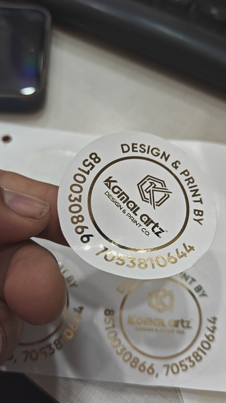 Gold Foil Stickers
