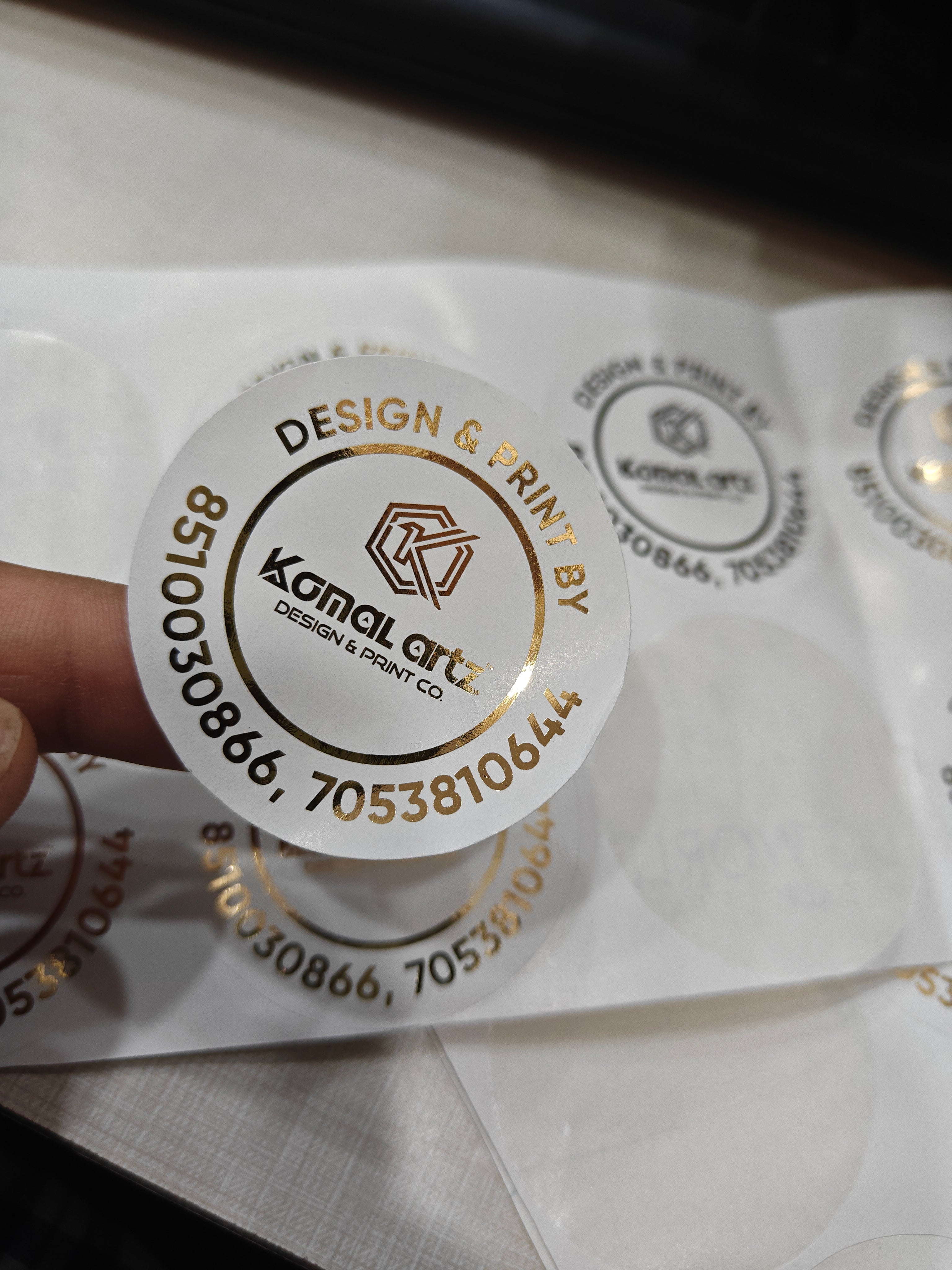 Gold Foil Stickers