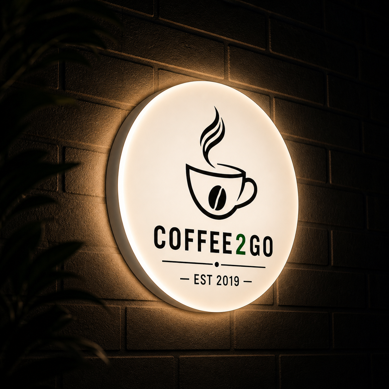 LED Logo Signage | Best For  Reception of Office, Salon, Gym, Events & More