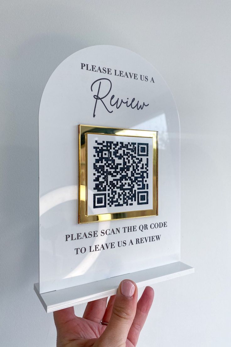 Acrylic QR Standee
